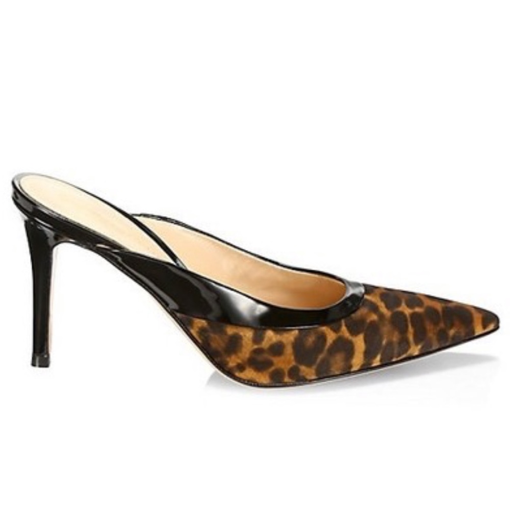 Gianvito Rossi leopard print mule. Brand new